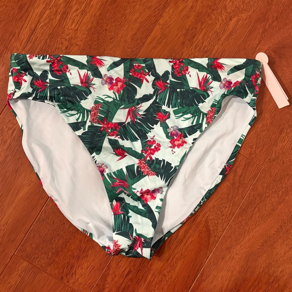 Victoria's Secret High Waist Full Coverage Floral Bikini Bottom